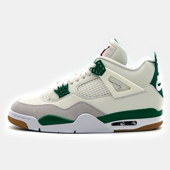 Nike Air Jordan 4 SB Sail Pine Green Neutral Grey White DR5415-103 size 8 - 10 main image 6